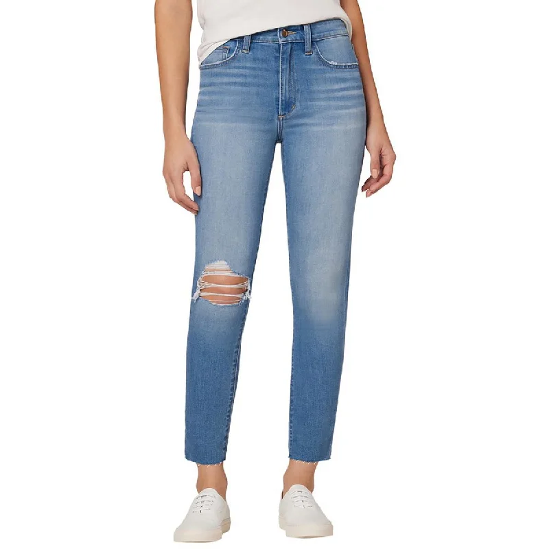 Joe's Womens Distressed Denim Boyfriend Jeans