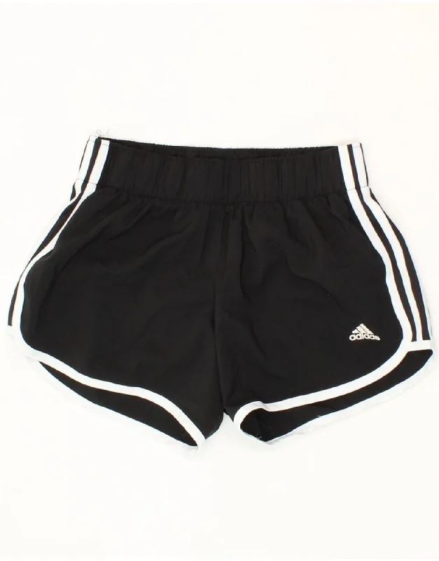 ADIDAS Womens Climalite Sport Shorts UK 4 XS  Black Polyester