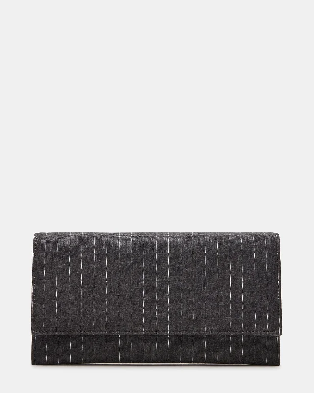 JULIANA BAG GRAY PINSTRIPE