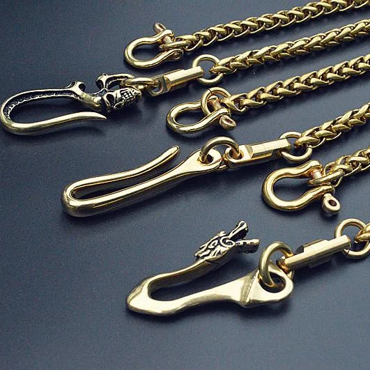 Solid Brass Cool Punk Rock Skull Wallet Chain Biker Trucker Wallet Chain Trucker Wallet Chain for Men Solid Brass Cool Punk Rock Skull Wallet Chain Biker Trucker Wallet Chain Trucker Wallet Chain for Men