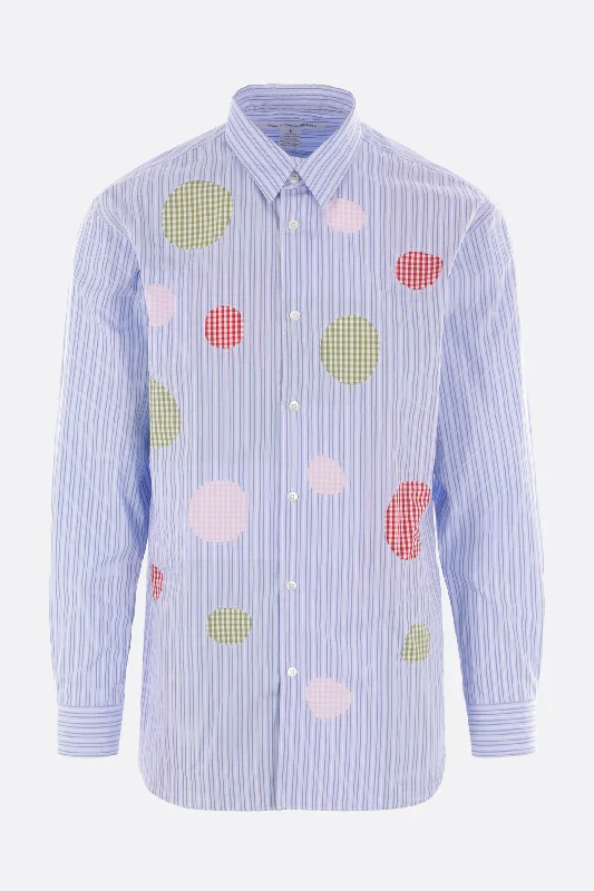 striped cotton poplin shirt