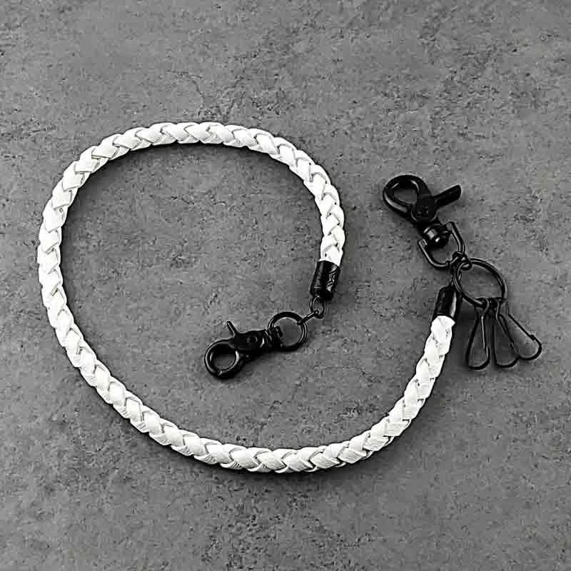 White Leather Wallet Chain Mens Biker Wallet Chain Pants Chain Jeans Chain Jean Chain White Leather Wallet Chain Mens Biker Wallet Chain Pants Chain Jeans Chain Jean Chain