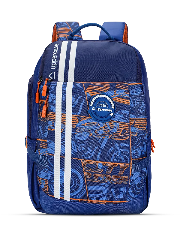 uppercase Campus 01 Backpack Double Compartment School Bag 33L Blue