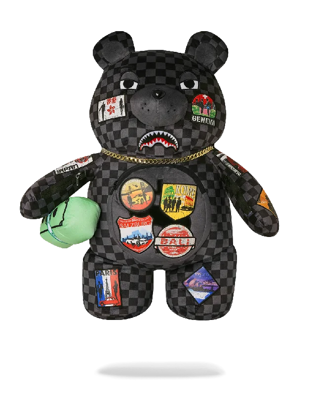 GLOBAL MOGUL UNLIMITED MILES MONEYBEAR TEDDYBEAR BACKPACK
