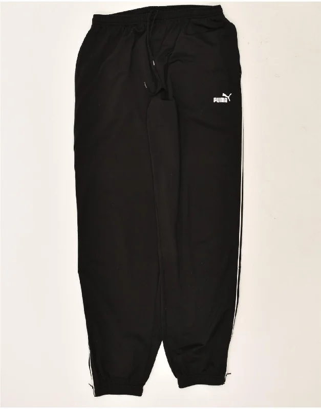 PUMA Mens Tracksuit Trousers Joggers Large Black