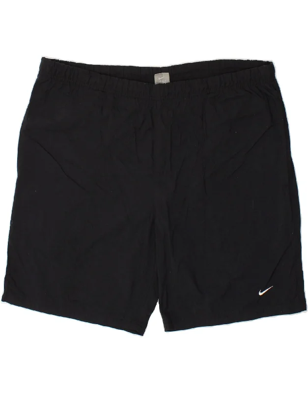 NIKE Mens Sport Shorts XL Navy Blue Nylon