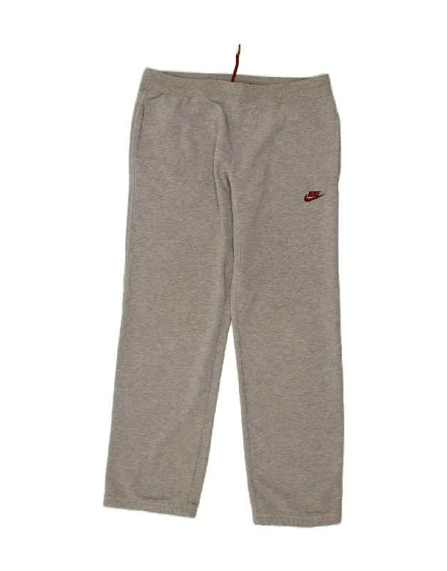 NIKE Mens Tracksuit Trousers XL Grey Cotton