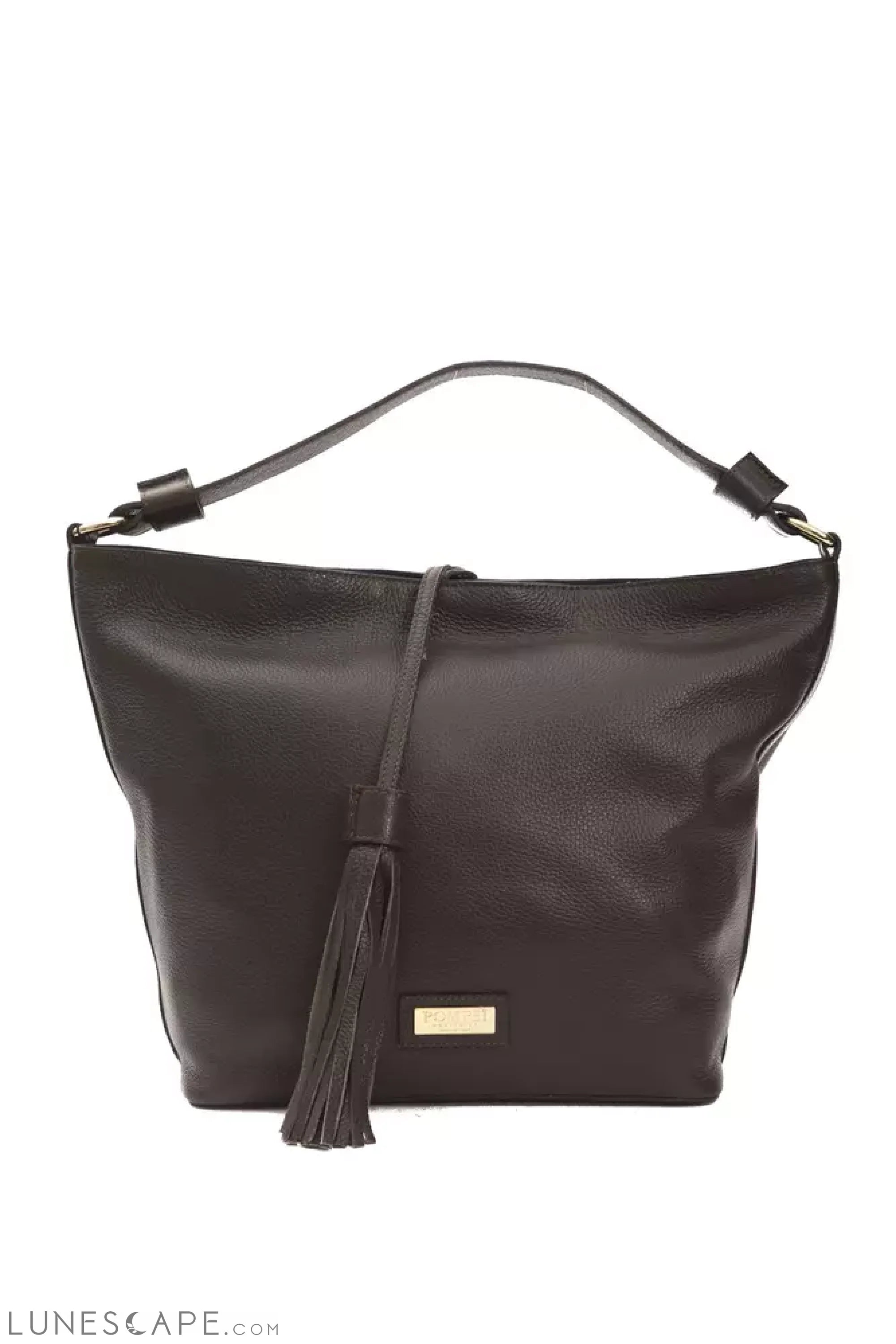 Pompei Donatella Brown Leather Women Shoulder Bag