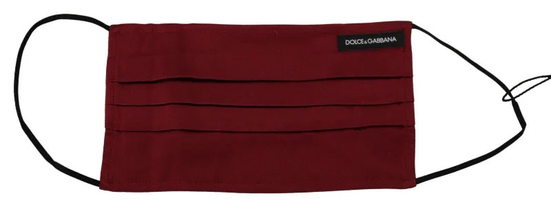 Dolce & Gabbana Elegant  Silk Pleated Face Women's Mask