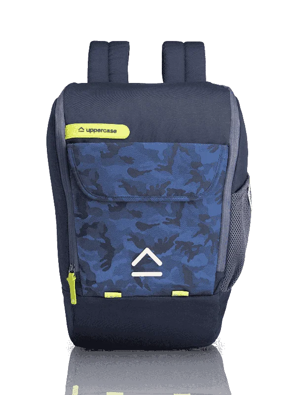 uppercase Casual 14" Laptop Backpack Water Repellent College Bag 20L Dark Blue