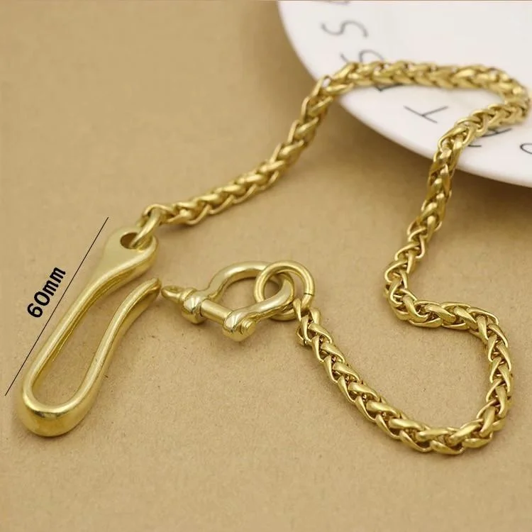 Solid Brass Cool Punk Rock Wallet Chain Biker Trucker Wallet Chain Trucker Wallet Chain for Men Solid Brass Cool Punk Rock Wallet Chain Biker Trucker Wallet Chain Trucker Wallet Chain for Men
