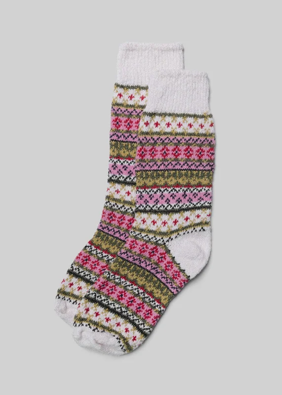 Women's Cotton Fair Isle Sock