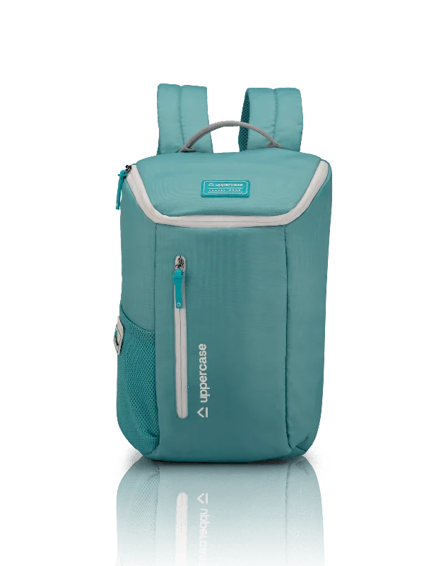 uppercase Compact 15" Laptop Backpack Water Repellent College Bag 19L Teal Blue