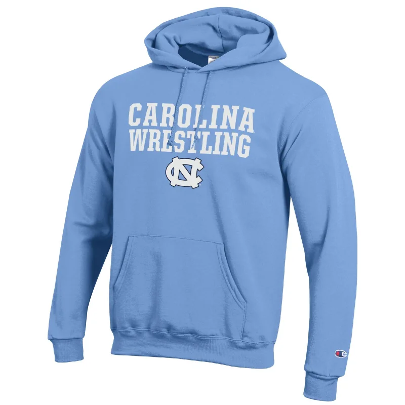 Carolina Wrestling Adult Hoodie with UNC Logo by Champion