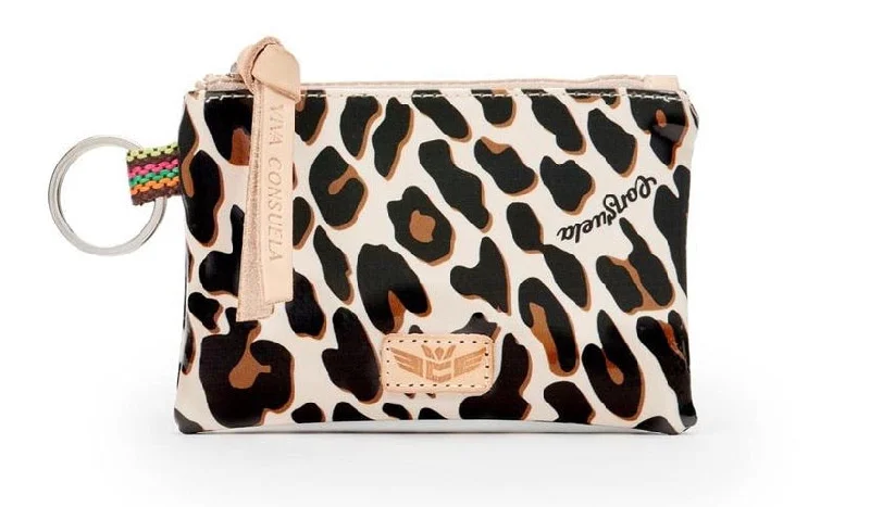 Consuela Mona Brown Leopard Teeny Pouch 8618