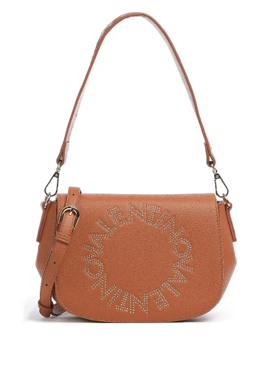 Valentino Pie Studded Shoulder Bag, Tan