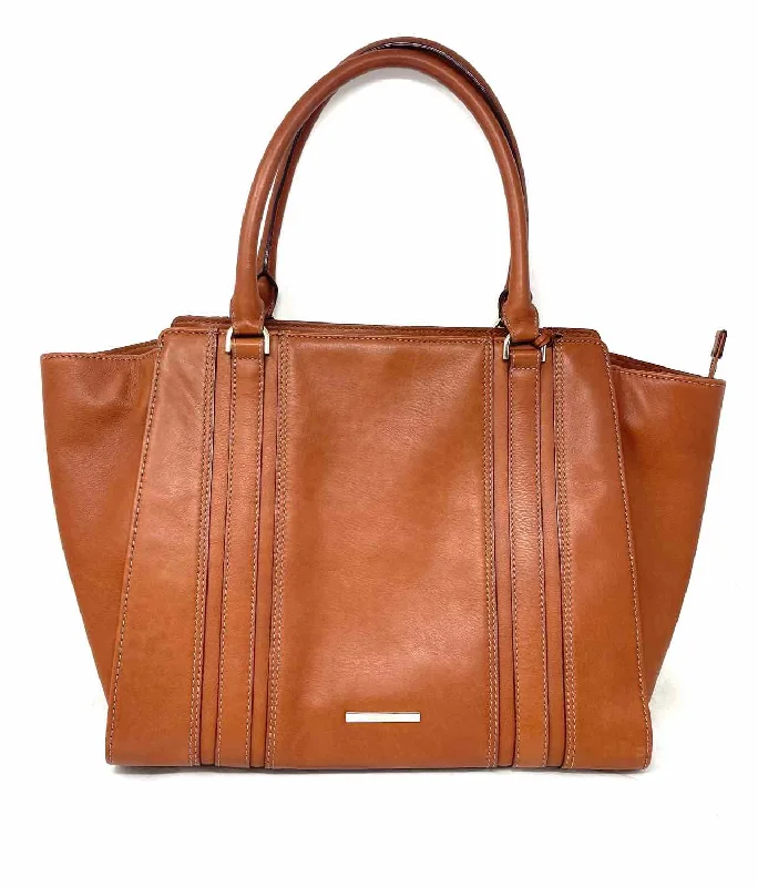 Brahmin Cognac/Brown Stitched Leather W/ DUST BAG Designer Tote