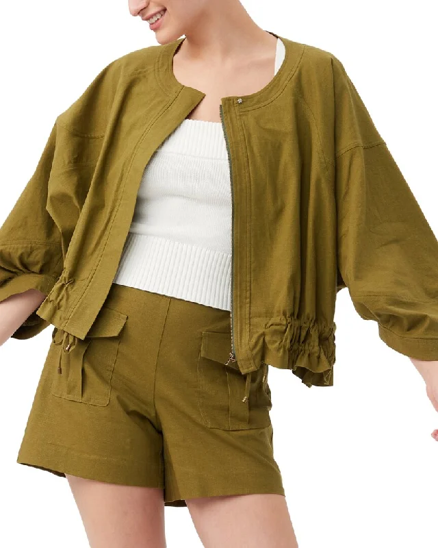 Trina Turk Prita Linen-Blend Jacket
