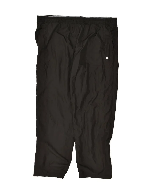 STARTER Mens Tracksuit Trousers Large Black Polyester