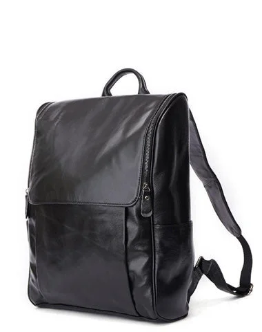 Cool Leather Black Mens Large Brown Backpacks Travel Backpack 14inch Laptop Backpack for Men Cool Leather Black Mens Large Brown Backpacks Travel Backpack 14inch Laptop Backpack for Men