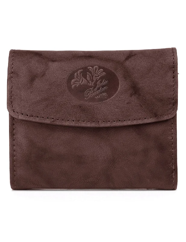 Julia Buxton Heiress Leather Pik-Me-Up Mini-Trifold