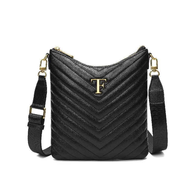 Quilted Sheepskin Leather Crossbody Bag