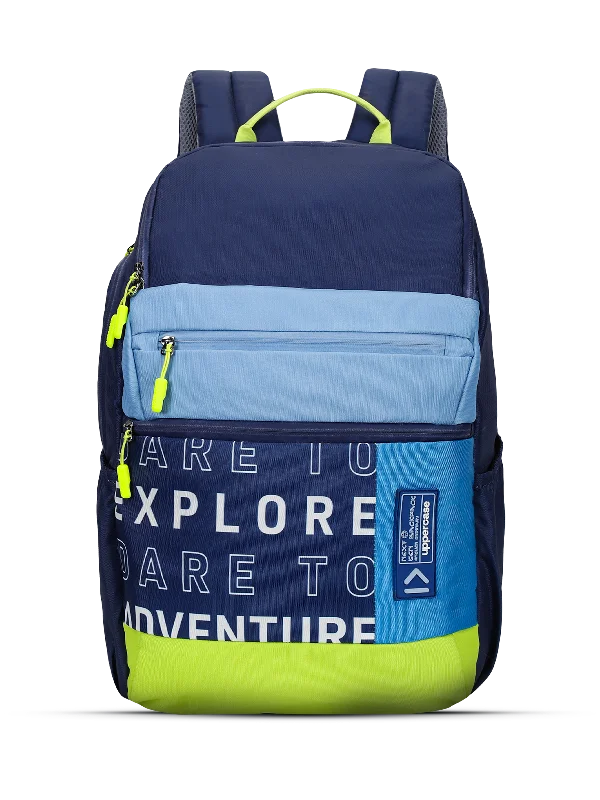 uppercase Campus 03 Backpack Double Compartment School Bag 35L Blue