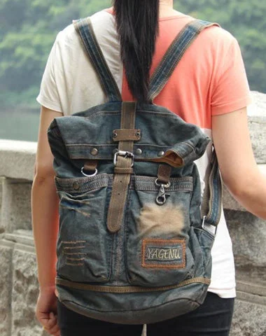 Denim Blue Mens Large Backpack School Backpacks Barrel Blue Large Jean Travel Backpack For Men Denim Blue Mens Large Backpack School Backpacks Barrel Blue Large Jean Travel Backpack For Men