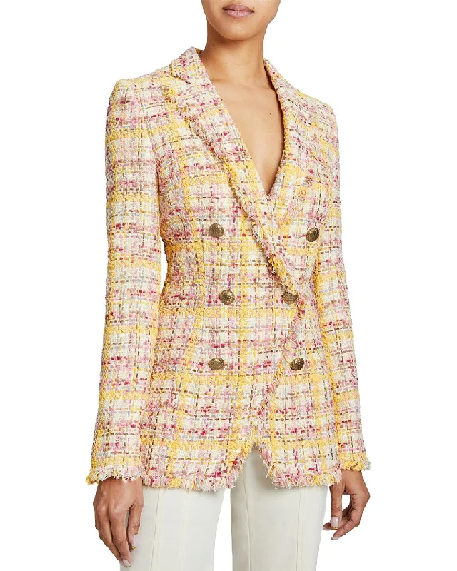 Santorelli   Saba Double Breasted Tweed Jacket