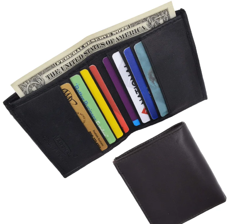 Mens Lamb Leather Credit Card Holder Wallet 1151