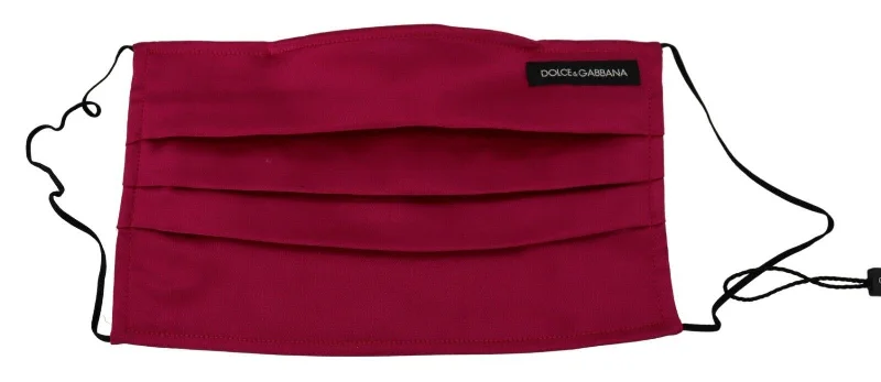 Dolce & Gabbana Elegant Silk Pleated  Face Women's Mask