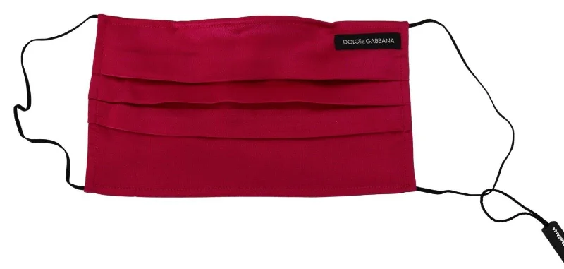 Dolce & Gabbana Elegant  Cotton Pleated Face Women's Mask