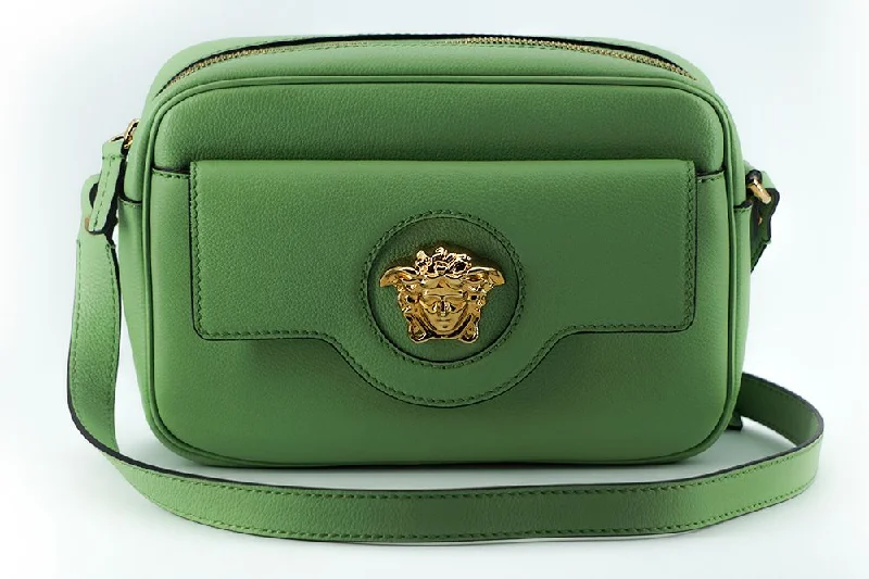 Versace Elegant Mint  Leather Camera Case Women's Bag
