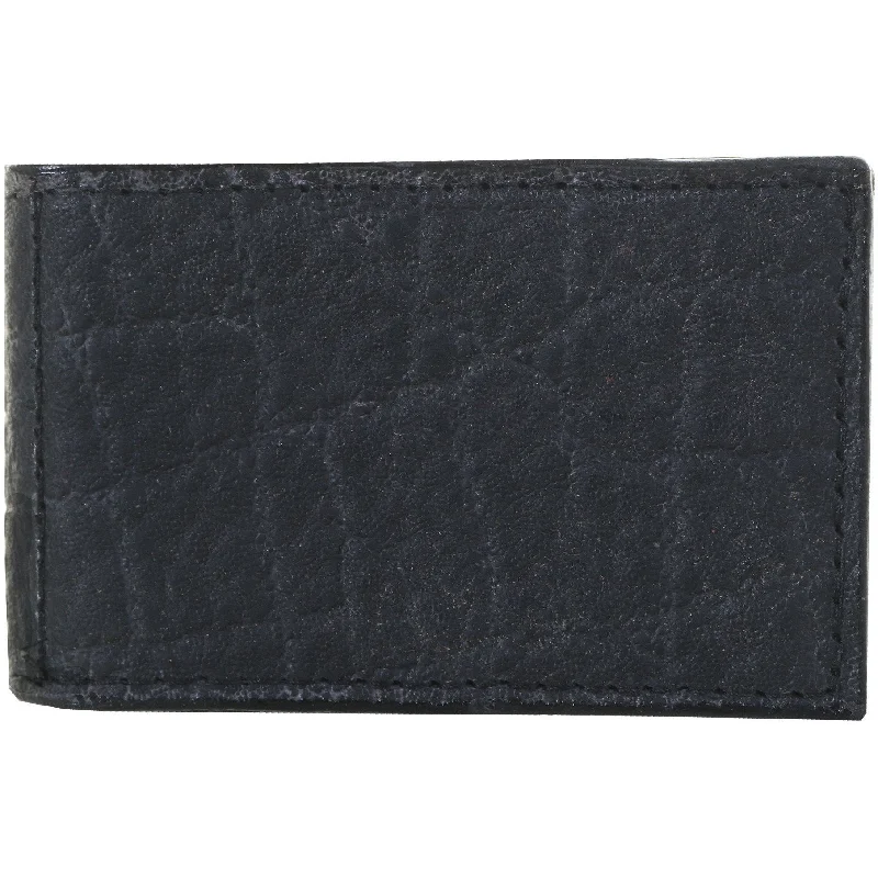 MC149 - Black Elephant Print Money Clip