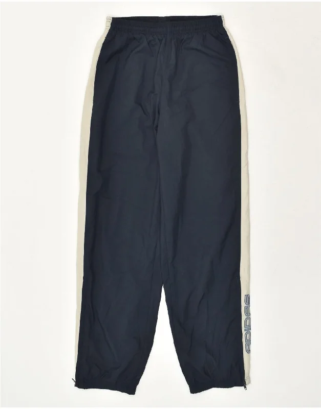 ADIDAS Mens Tracksuit Trousers Joggers Medium Navy Blue Colourblock