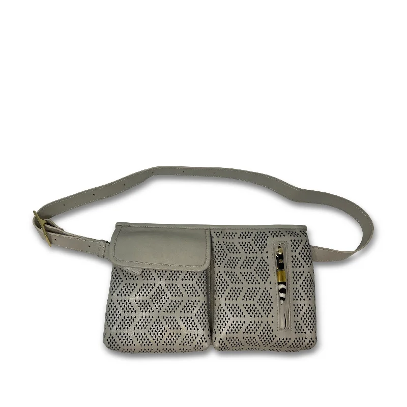 Olivia Belt Bag - Chalk Double Diamond Perf