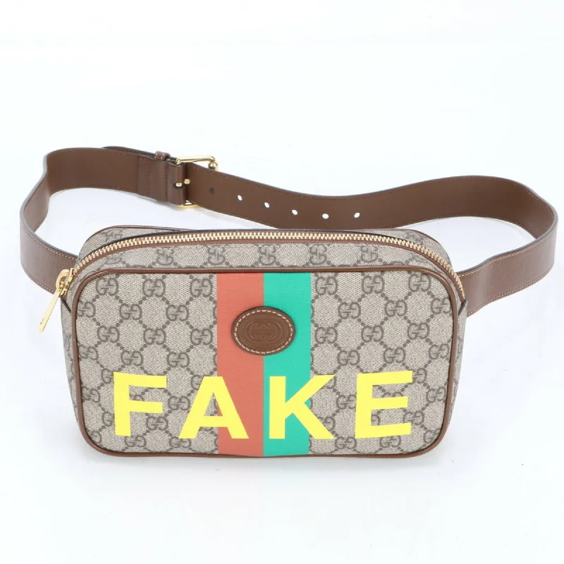 Gucci Coated Canvas Leather Pouch Sling Bag (Pre-Owned)