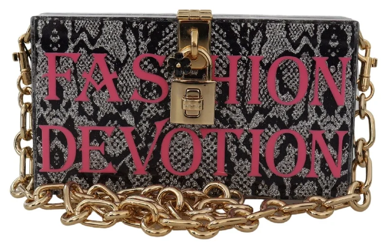 Dolce & Gabbana  Resin Dolce Box Clutch with  Women's Details