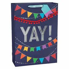 Yay Multi-Colored XL Gift Bag