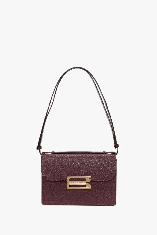 Dorian Bag In Burgundy Grained Leather