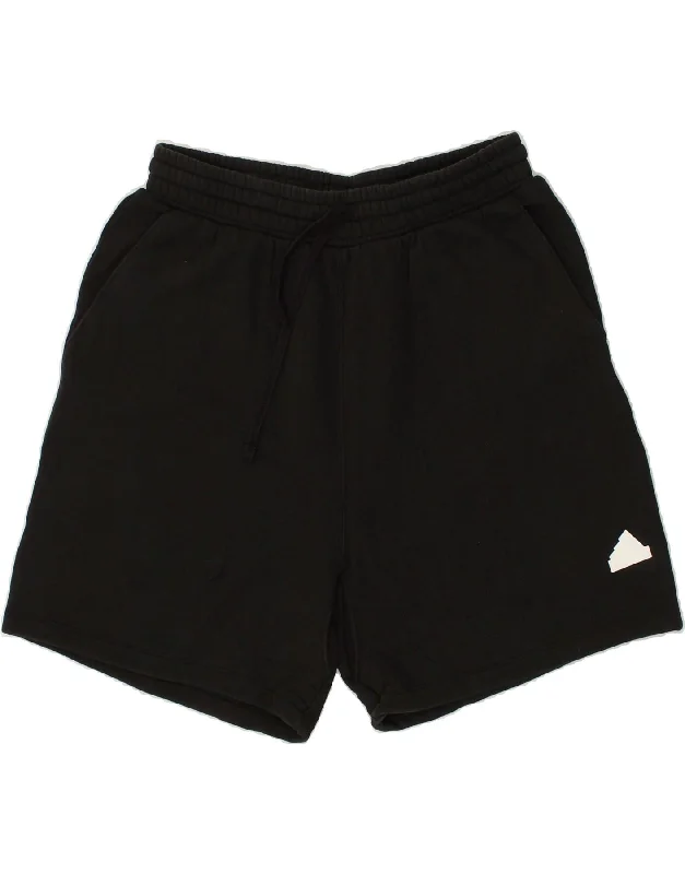 ADIDAS Mens Sport Shorts Large Black Cotton