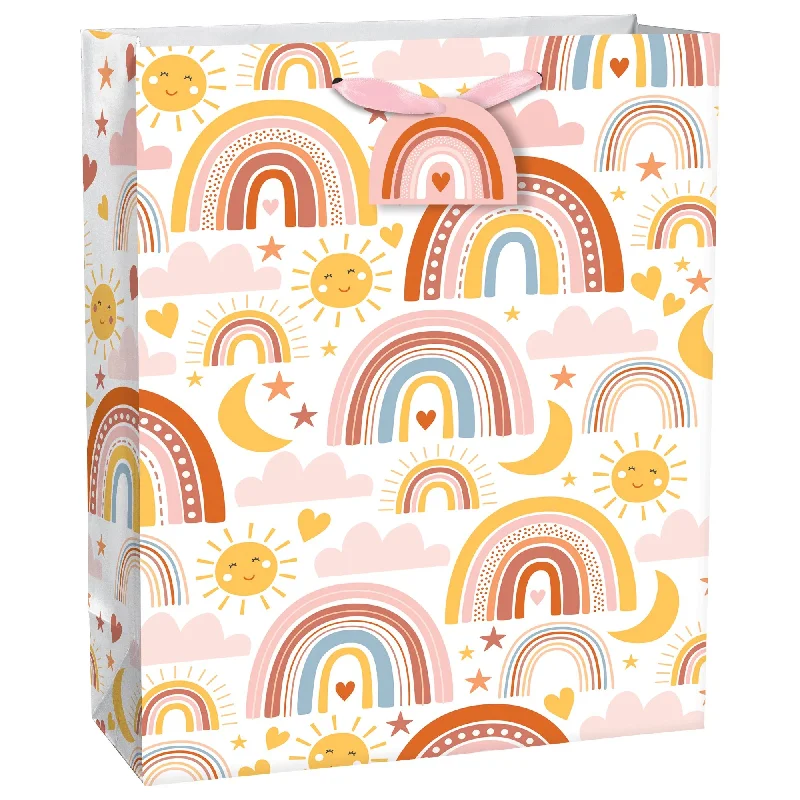 Neutral Rainbow Super Large Gift Bag