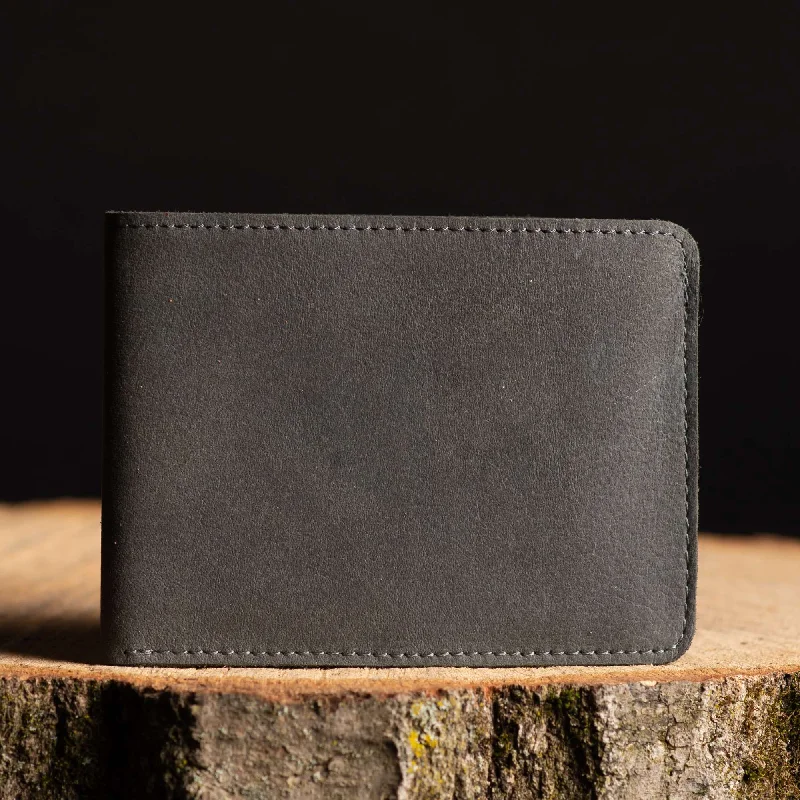 Flex - Smoke Grey Full-Grain Distressed Leather Flexible Wallet