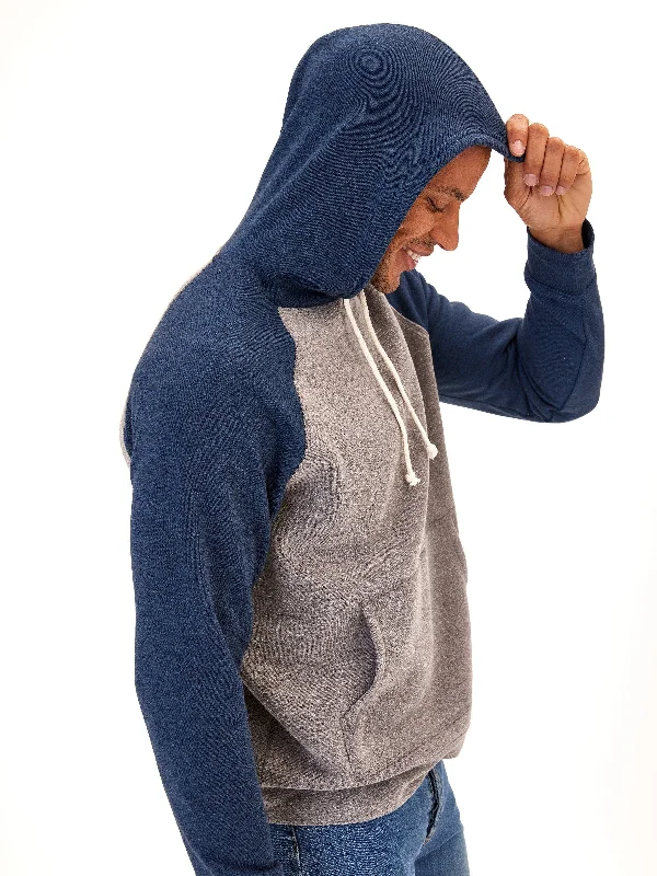 Colorblock Raglan Triblend Hoodie
