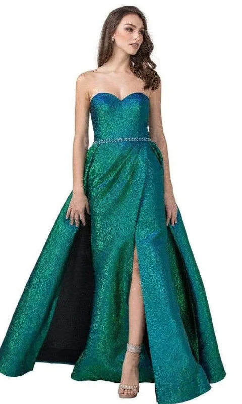 Aspeed Design - L2427 A-Line Overskirt Sweetheart Evening Dress