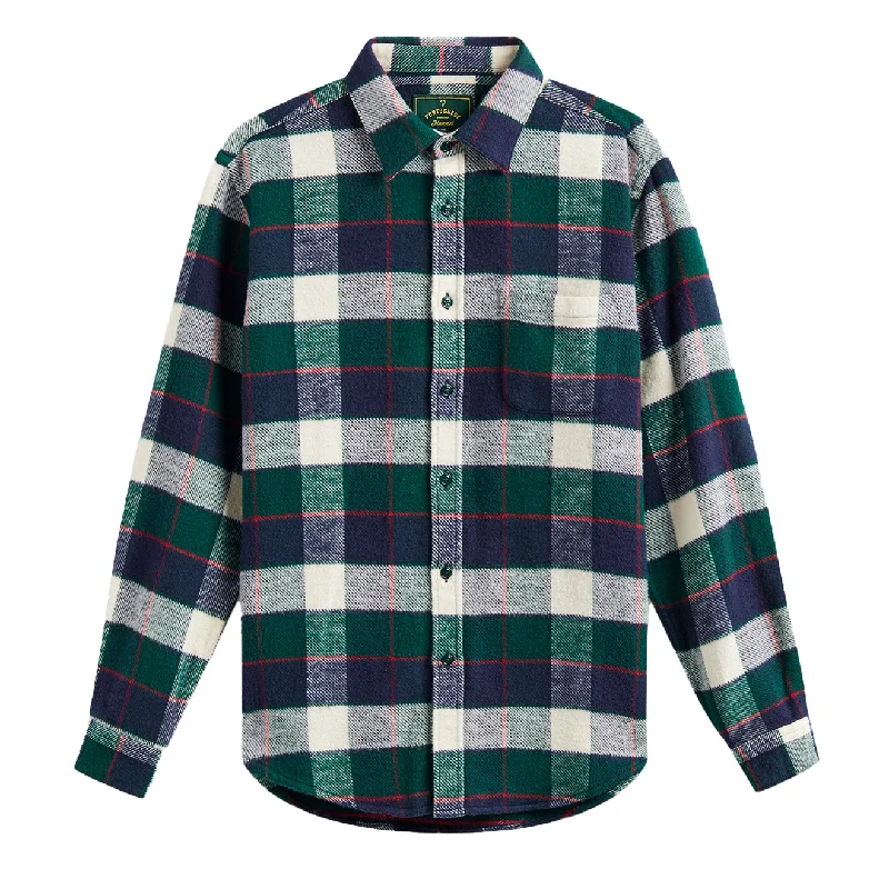 Portuguese Flannel Bottle Shirt Green / Blue